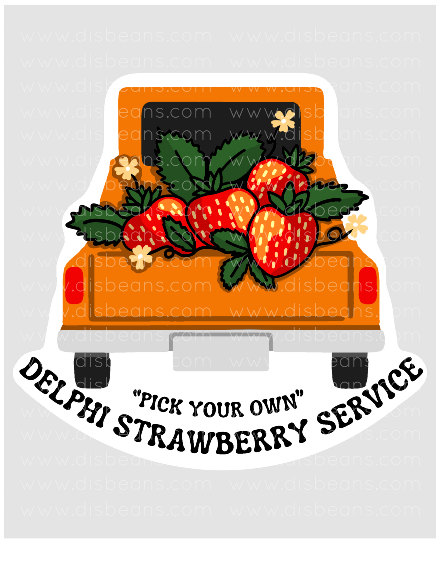 Delphi Strawberry Service Small Glossy Sticker Percy Jackson PJO and the Olympians