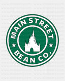 MAGIC CASTLE PIXIE PARKS - Bean Co. Classic Fit T-Shirt Short Sleeves - Starbies Coffee Company Dis Magic Beans Theme
