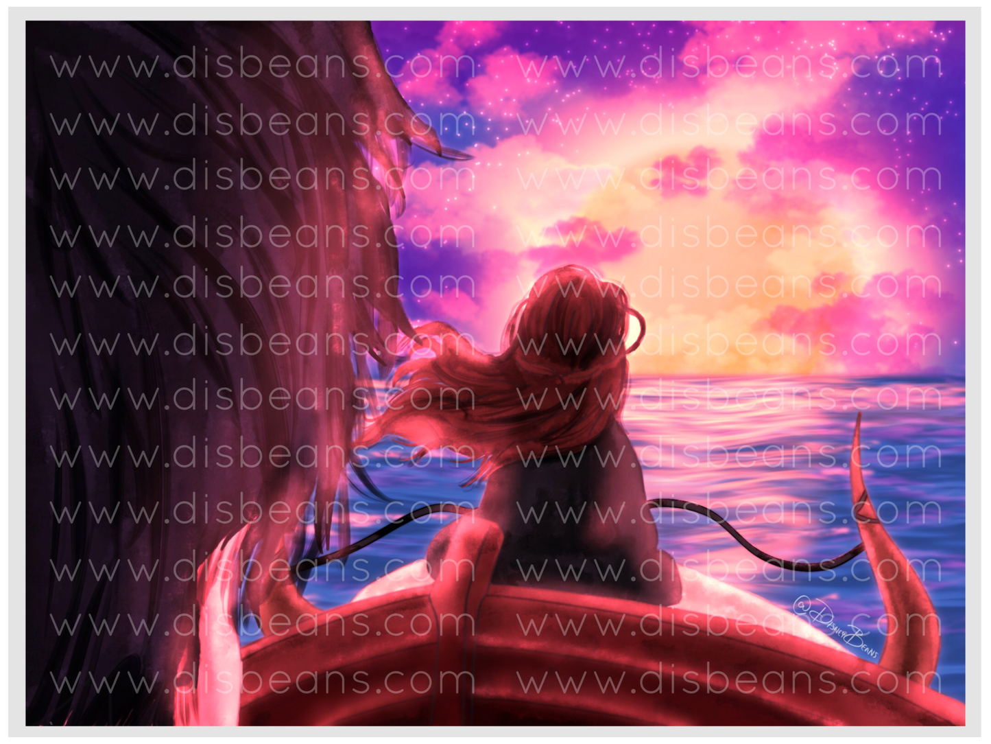 Southern Raiders Zutara Choose Card-Size Print or Small Glossy Sticker Landscape Katara Zuko ATLA Avatar the Last Airbender