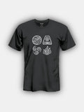 Avatar Elements Square Design - Classic Fit T-Shirt UNISEX ATLA Avatar the Last Airbender Short Sleeves