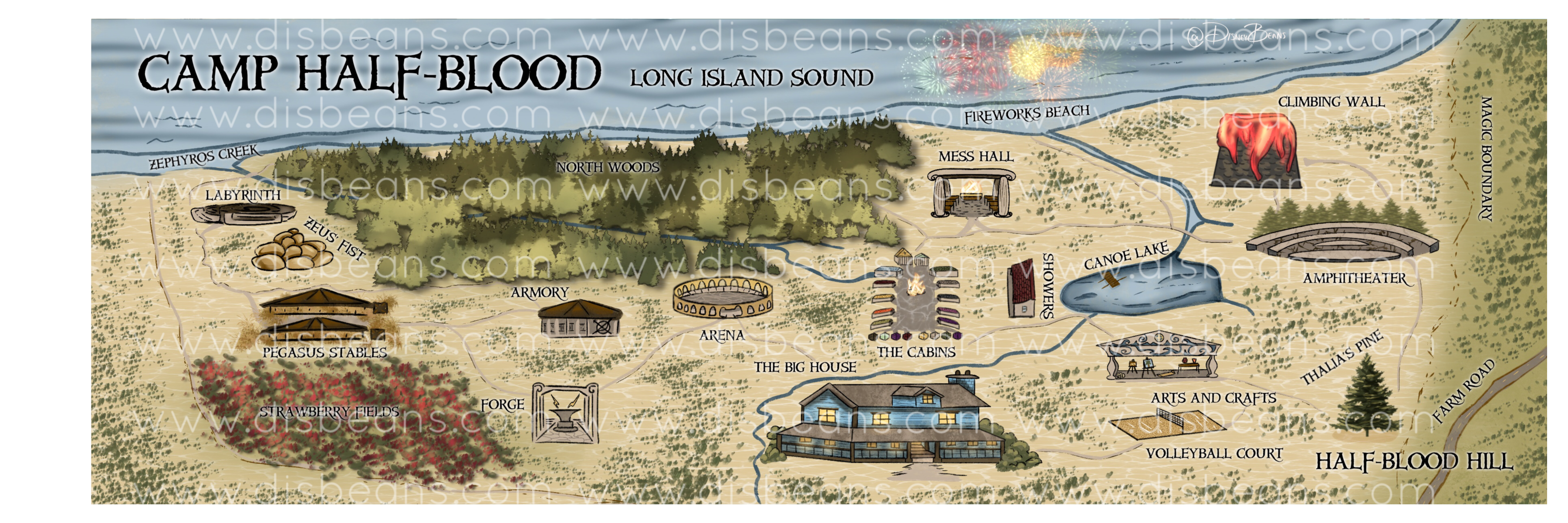 Map of Camp Half-Blood