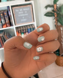 COMBO Hearts Stars Flowers Pack - Nail Decal Sticker Sheet Decals Floral Star Sparkle SMALL LARGE Single Sheet Handmade