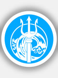 PERCY JACKSON - Camp Half-Blood CABIN Circle Stickers Decal GLOSSY Percy Jackson PJO Poseidon Athena Apollo Hades