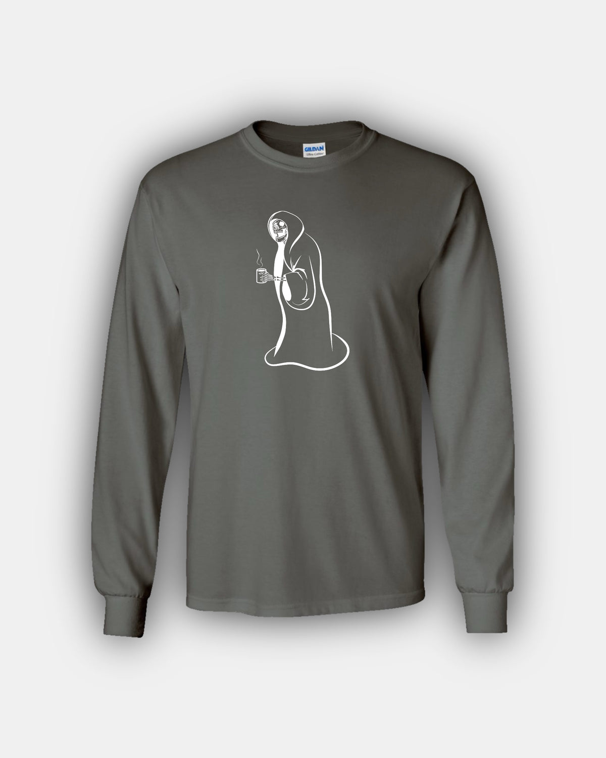 Spooky Hot Coffee Cozy Skelly Beans Classic Fit Long Sleeve T-Shirt