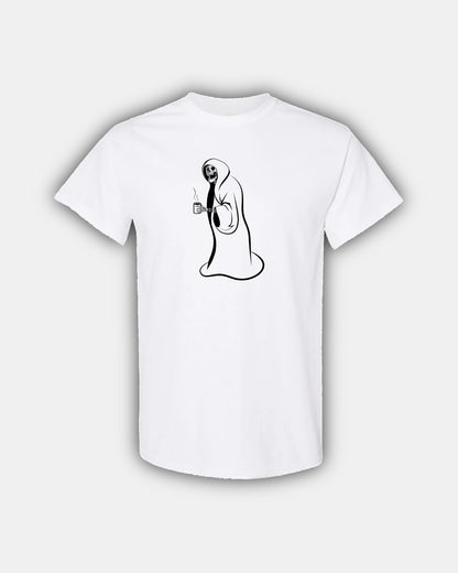 Spooky Hot Coffee Cozy Skelly Beans Classic Fit Short Sleeve T-Shirt