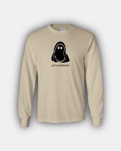 Spooky Ghosty Bean “Just A Spooky Bean” Classic Fit Long Sleeve T-Shirt