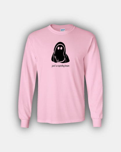 Spooky Ghosty Bean “Just A Spooky Bean” Classic Fit Long Sleeve T-Shirt