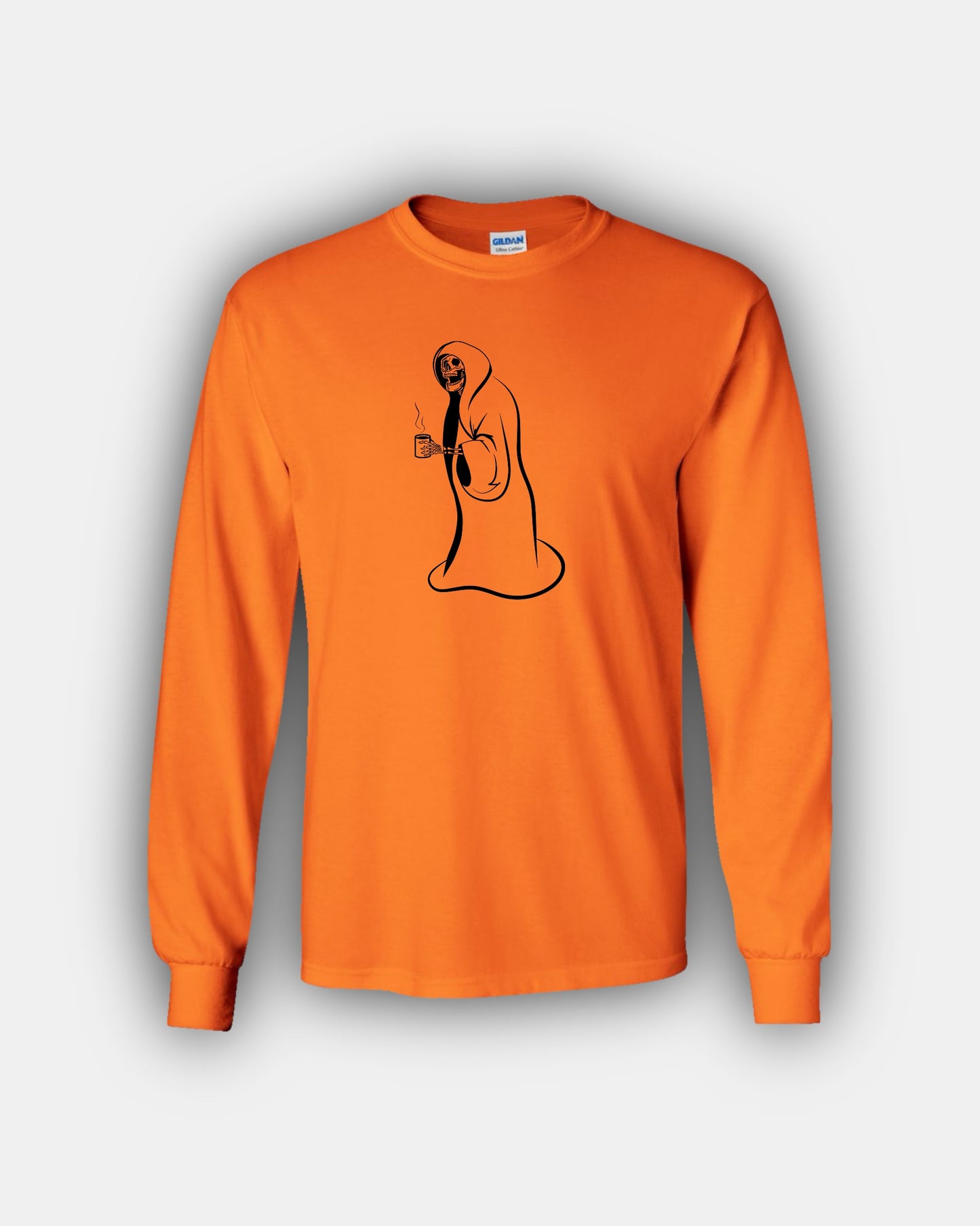 Spooky Hot Coffee Cozy Skelly Beans Classic Fit Long Sleeve T-Shirt