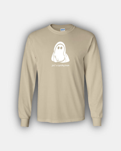 Spooky Ghosty Bean “Just A Spooky Bean” Classic Fit Long Sleeve T-Shirt