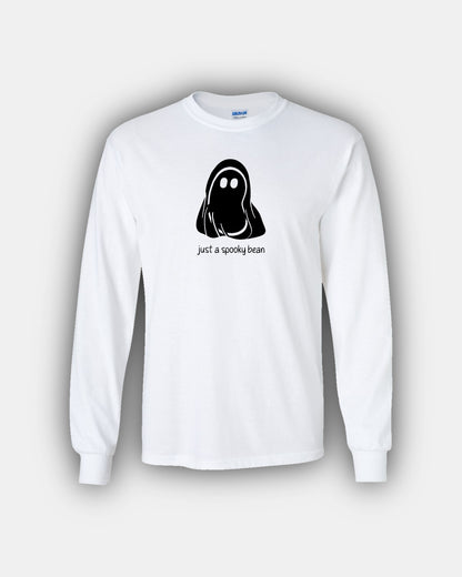 Spooky Ghosty Bean “Just A Spooky Bean” Classic Fit Long Sleeve T-Shirt