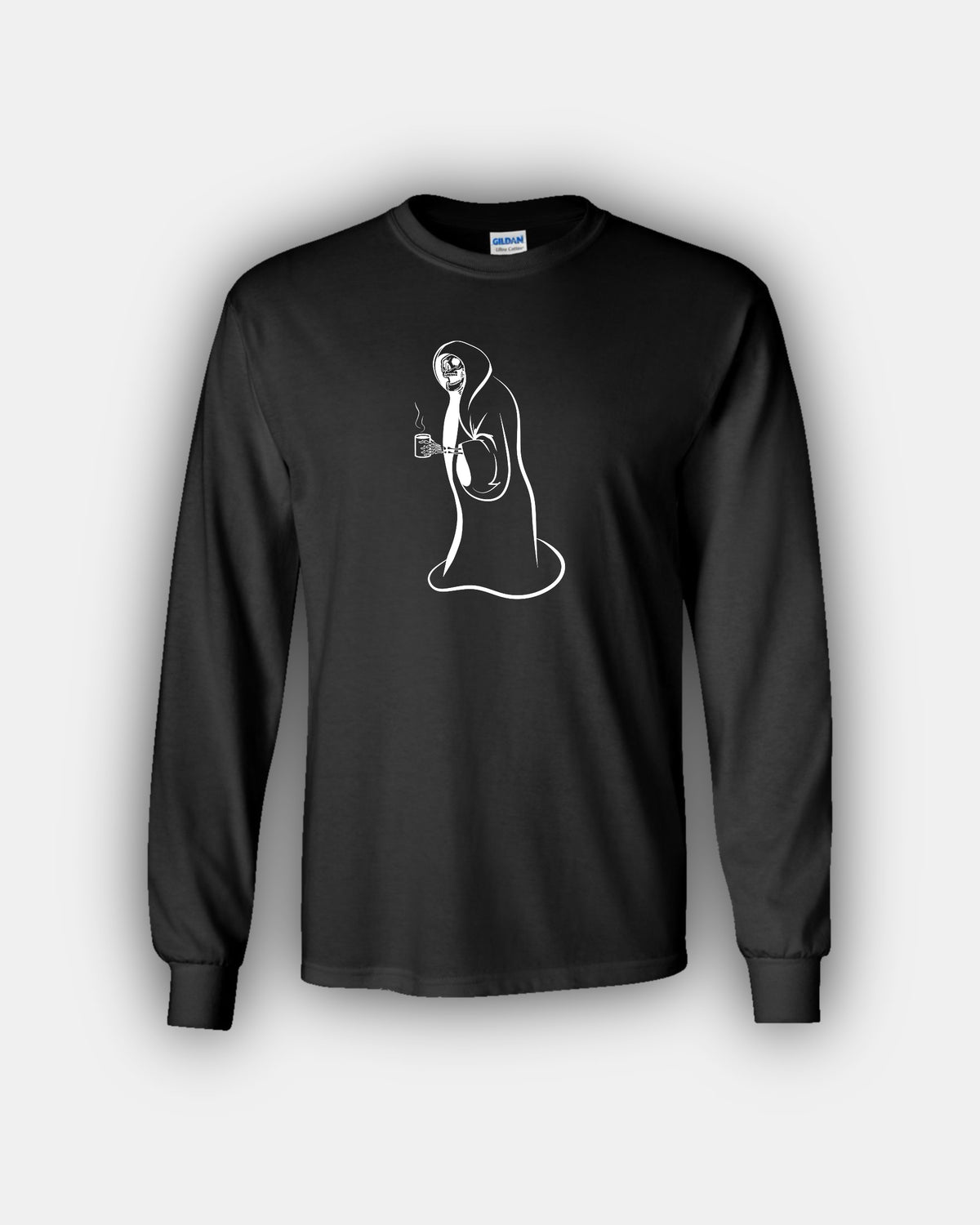 Spooky Hot Coffee Cozy Skelly Beans Classic Fit Long Sleeve T-Shirt