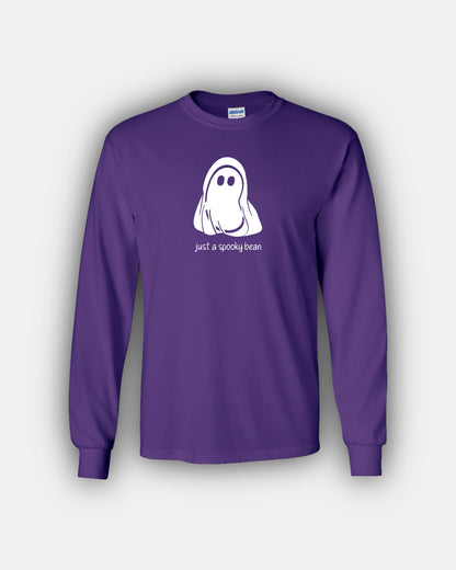 Spooky Ghosty Bean “Just A Spooky Bean” Classic Fit Long Sleeve T-Shirt