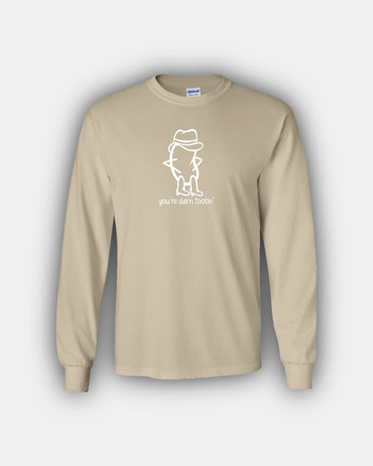 Cowboy Bean “You’re Darn Tootin’” Classic Fit Long Sleeve T-Shirt
