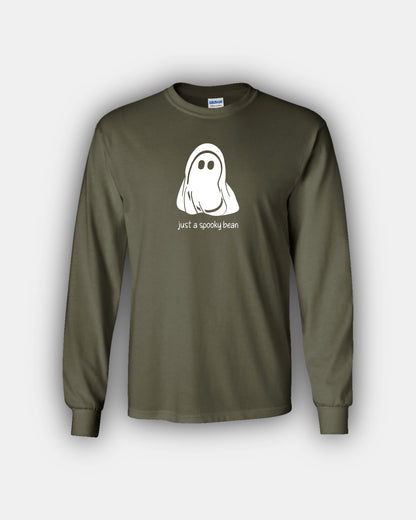 Spooky Ghosty Bean “Just A Spooky Bean” Classic Fit Long Sleeve T-Shirt