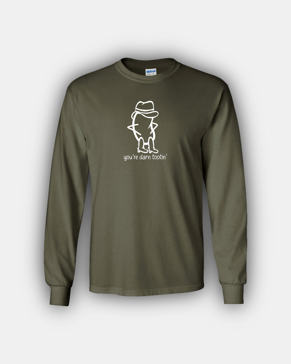Cowboy Bean “You’re Darn Tootin’” Classic Fit Long Sleeve T-Shirt