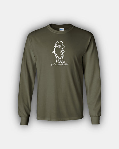 Cowboy Bean “You’re Darn Tootin’” Classic Fit Long Sleeve T-Shirt