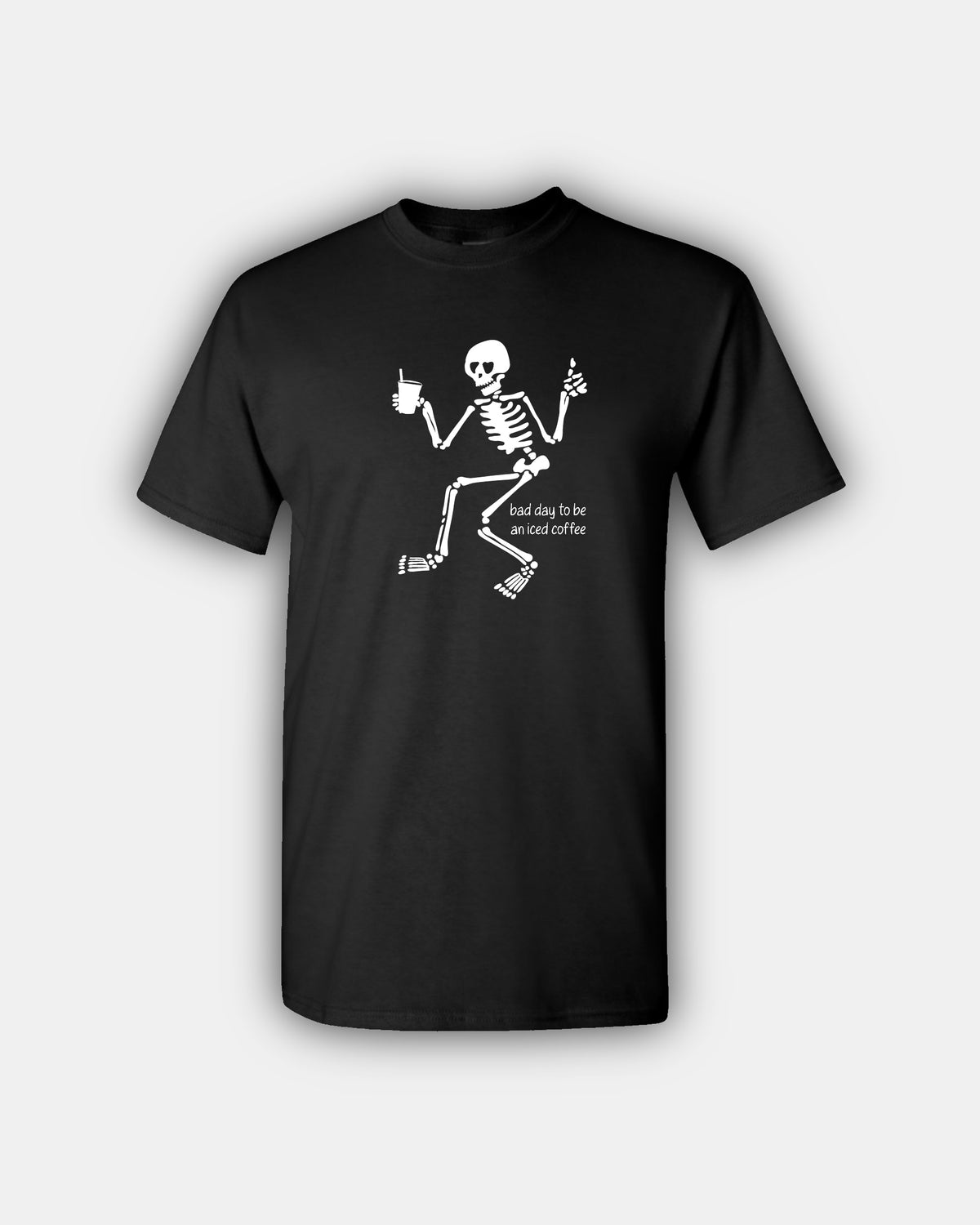 Spooky Iced Coffee Beans “Bad Day To Be An Iced Coffee” Classic Fit Short Sleeve T-Shirt