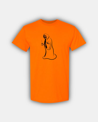 Spooky Hot Coffee Cozy Skelly Beans Classic Fit Short Sleeve T-Shirt