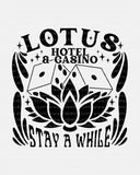 Lotus Hotel & Casino - Bookish Design - Classic Fit T-Shirt Short Sleeves Unisex PJO Percy Jackson