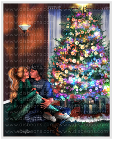 Percabeth Christmas Cabin Choose Card-Size Print or Small Glossy Sticker Portrait Percy Jackson PJO and the Olympians