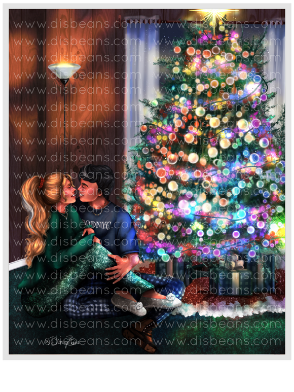 Percabeth Christmas Cabin Choose Card-Size Print or Small Glossy Sticker Portrait Percy Jackson PJO and the Olympians