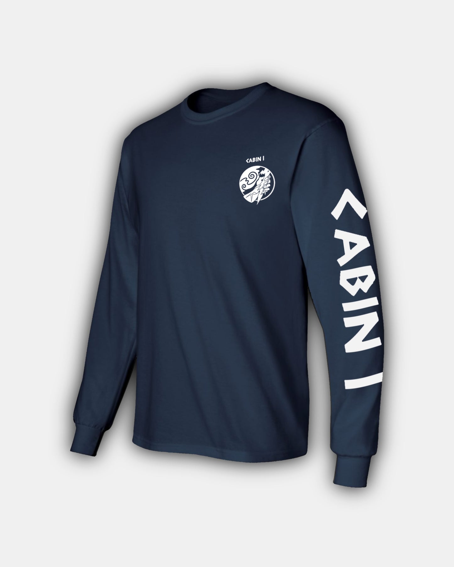 Cabin 1 - Zeus Hand Lightning Bolt Design - Classic Fit Long Sleeve T-Shirt UNISEX PJO Percy Jackson Annabeth Chase
