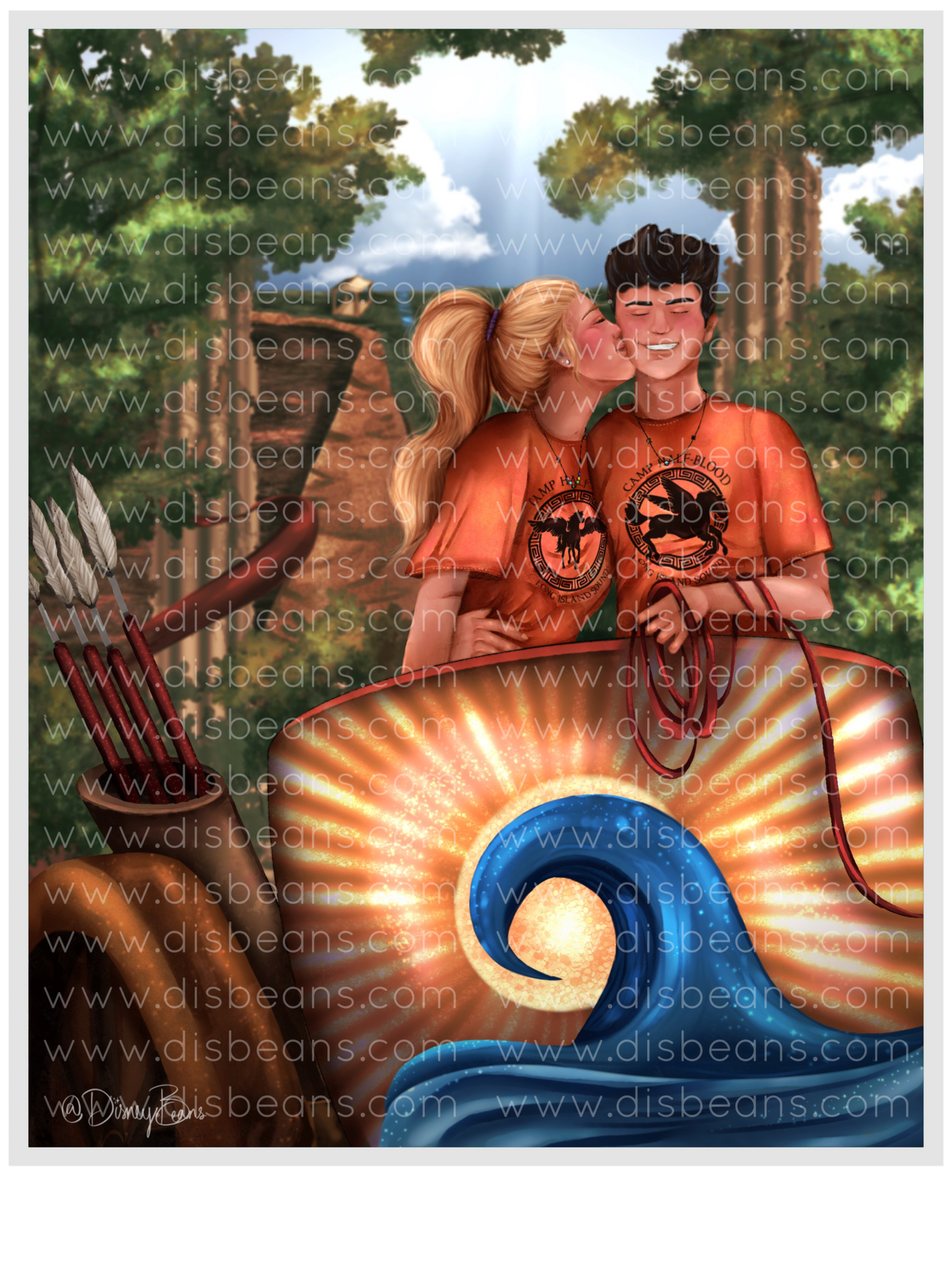 Chariot Race Sea of Monsters Choose Card-Size Print or Small Glossy Sticker Portrait Percy Jackson PJO and the Olympians