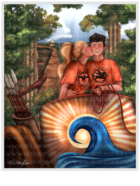 Chariot Race Sea of Monsters Choose Card-Size Print or Small Glossy Sticker Portrait Percy Jackson PJO and the Olympians