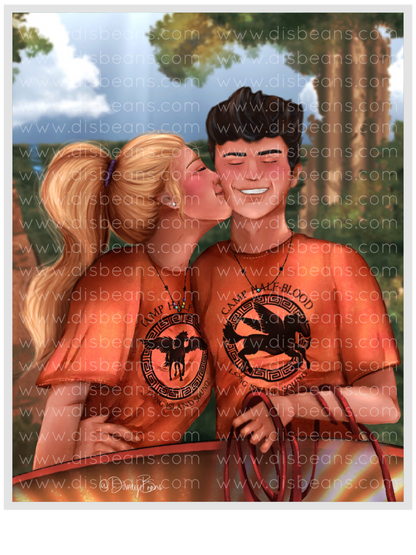 Chariot Race Sea of Monsters Choose Card-Size Print or Small Glossy Sticker Portrait Percy Jackson PJO and the Olympians