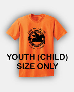  Go All Out YS 6-8 Gold Youth Camp Half-Blood Fun T-Shirt :  Deportes y Actividades al Aire Libre