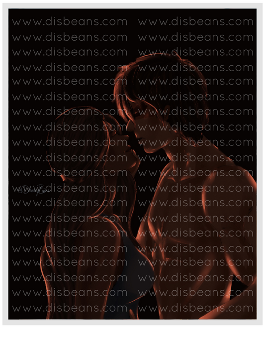 Zutara In The Dark Choose Card-Size Print or Small Glossy Sticker Portrait Zuko Katara ATLA Avatar the Last Airbender