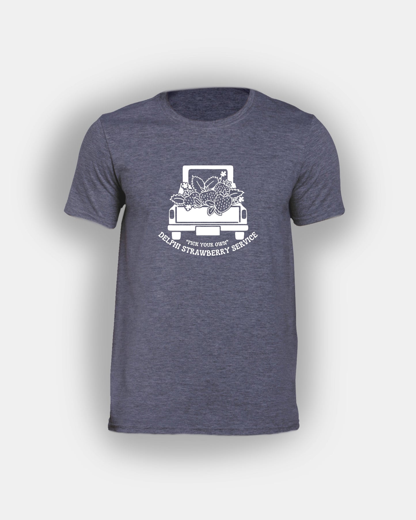 Delphi Strawberry Service “Pick Your Own” - Bookish Design - Classic Fit T-Shirt Short Sleeves Unisex PJO Percy Jackson Annabeth Chase