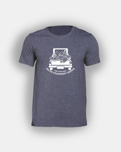 Delphi Strawberry Service “Pick Your Own” - Bookish Design - Classic Fit T-Shirt Short Sleeves Unisex PJO Percy Jackson Annabeth Chase