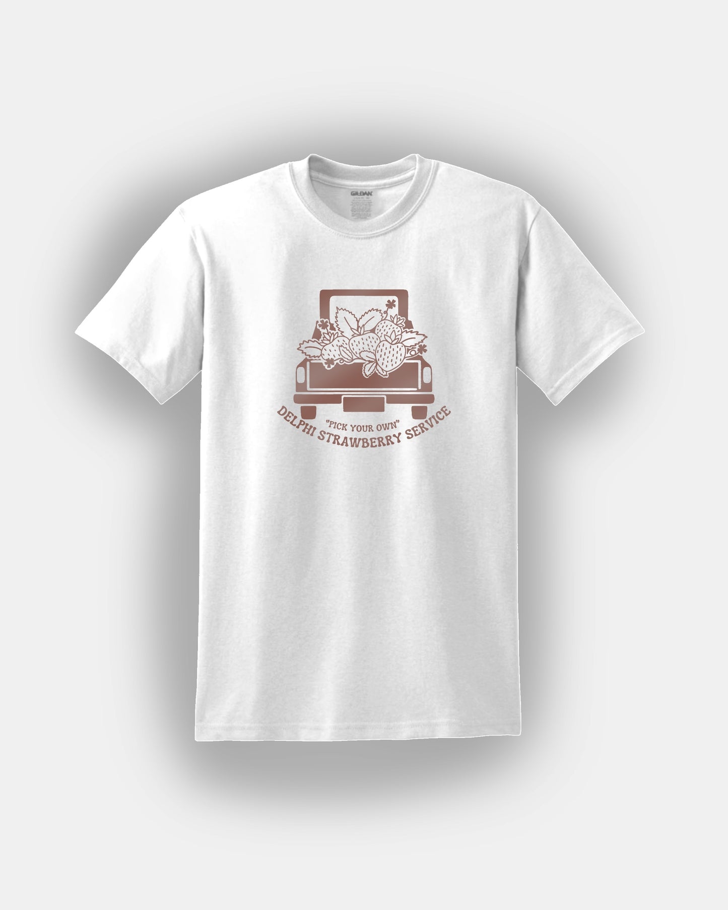 Delphi Strawberry Service “Pick Your Own” - Bookish Design - Classic Fit T-Shirt Short Sleeves Unisex PJO Percy Jackson Annabeth Chase