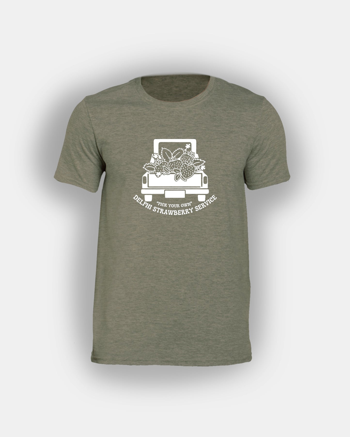Delphi Strawberry Service “Pick Your Own” - Bookish Design - Classic Fit T-Shirt Short Sleeves Unisex PJO Percy Jackson Annabeth Chase