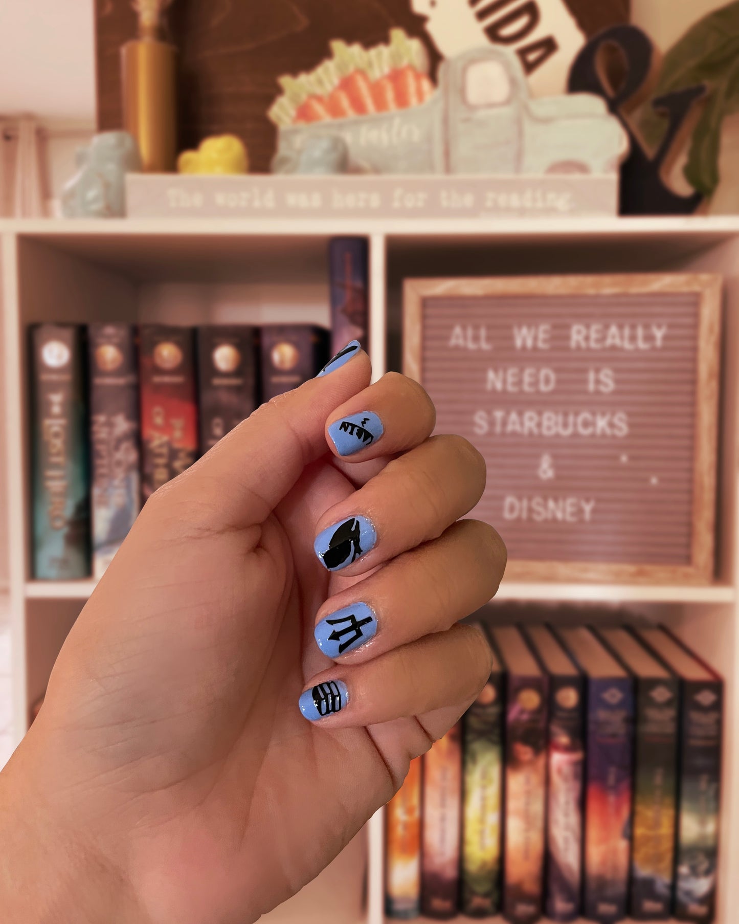 BASIC Percy Jackson Pack - Calcomanías de uñas Calcomanías de hojas Calcomanías simples PJO y los atletas olímpicos PEQUEÑA GRANDE Hoja individual hecha a mano
