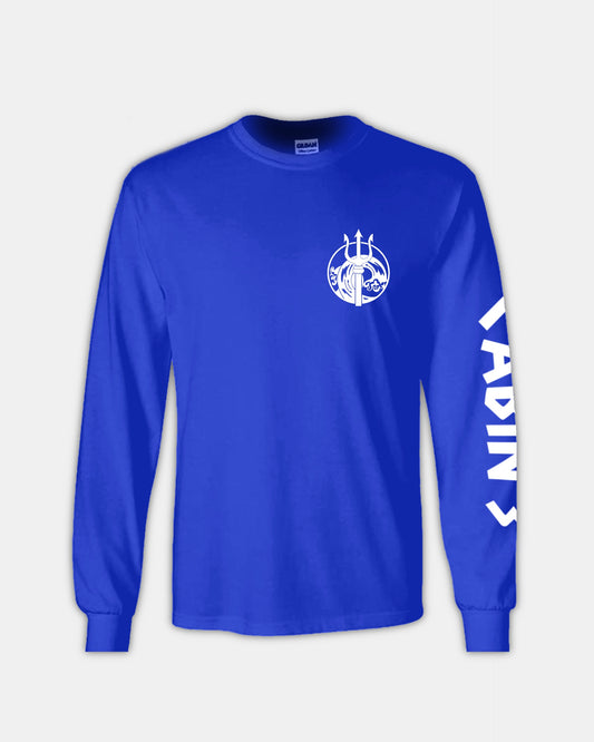Cabin 3 - Poseidon Detailed Wave Design - Classic Fit Long Sleeve T-Shirt UNISEX PJO Percy Jackson and the Olympians Annabeth Chase