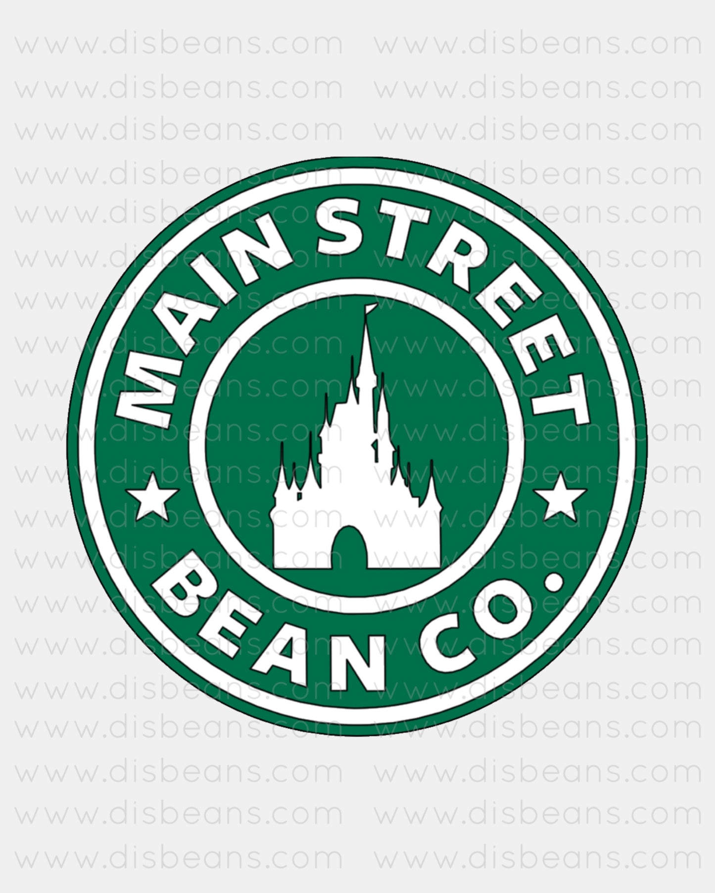 MAGIC CASTLE PIXIE PARKS - Bean Co. CROPPED Tank Top - Starbies Coffee Company Dis Magic Beans Theme