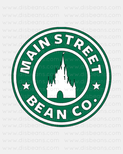 MAGIC CASTLE PIXIE PARKS - Bean Co. CROPPED Tank Top - Starbies Coffee Company Dis Magic Beans Theme