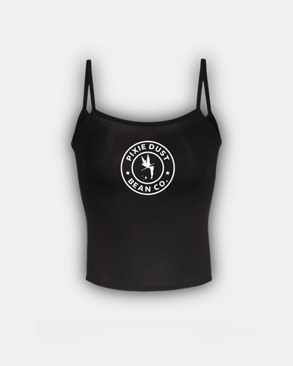 MAGIC CASTLE PIXIE PARKS - Bean Co. CROPPED Tank Top - Starbies Coffee Company Dis Magic Beans Theme