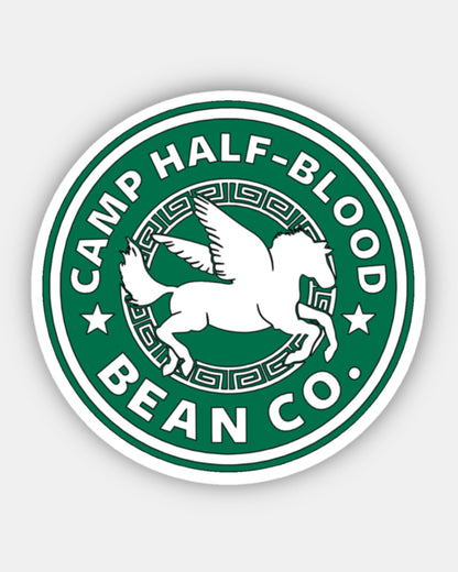 PERCY JACKSON - Bean Co. Small GLOSSY Stickers - Starbies Coffee Company PJO HOO Percy Jackson and the Olympians