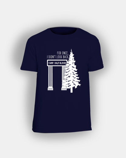 For Once I Didn't Look Back - Bookish Design - Classic Fit T-Shirt Short Sleeves Unisex PJO Percy Jackson Annabeth Chase TLO The Last Olympian