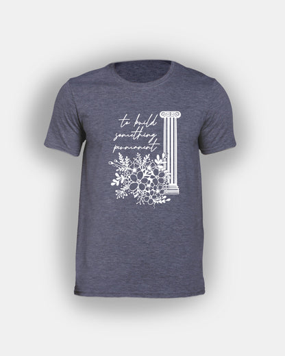 To Build Something Permanent - Bookish Design - Classic Fit T-Shirt Short Sleeves Unisex PJO Percy Jackson Annabeth Chase TLO The Last Olympian