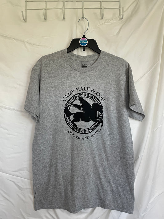 VENTA DE MUESTRA - Camisa gris Talla MD - CHB Diseño Pegasus estándar en negro