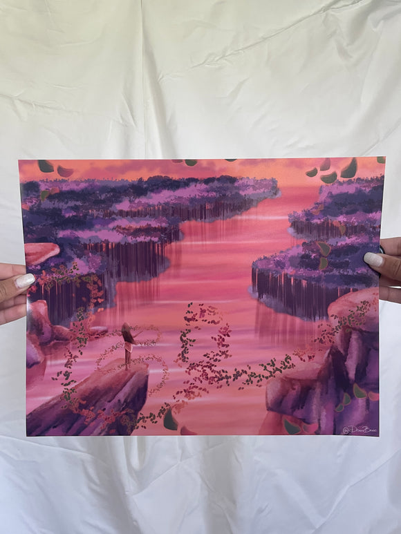 VENTA DE MUESTRA - Impresión artística Magic Colors of the Wind (impresión profesional XL 11x14)