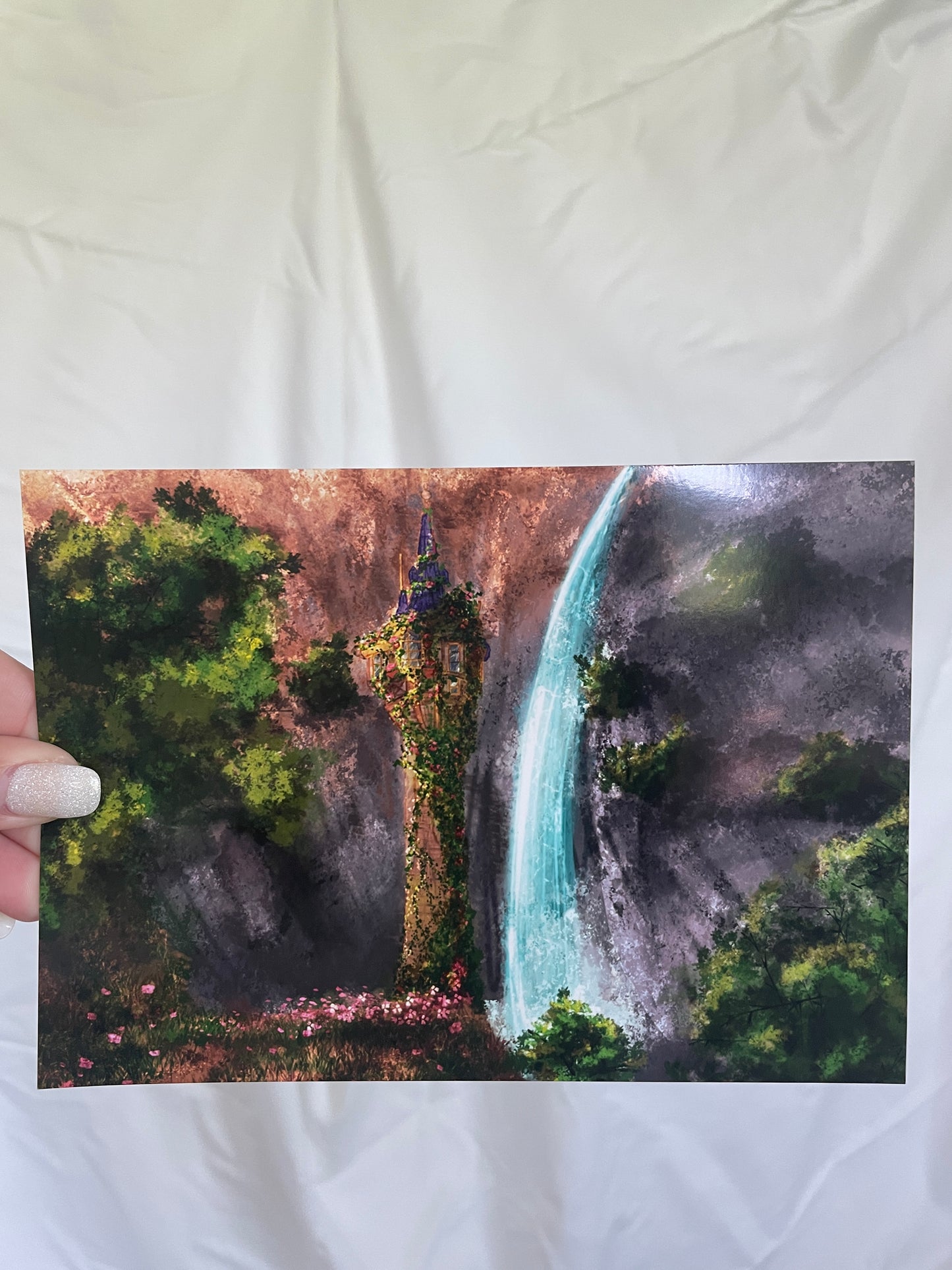 VENTA DE MUESTRA - Art Print Magic Rapunzel Tower (impresión profesional)
