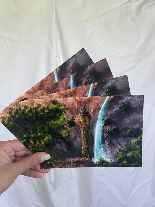VENTA DE MUESTRA - Art Print Magic Rapunzel Tower (impresión profesional)