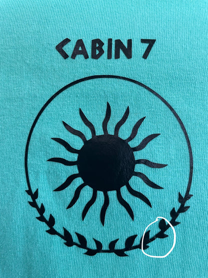 VENTA DE MUESTRA - Camiseta Teal/Green Spirit Talla SM - Cabin 7 Apollo