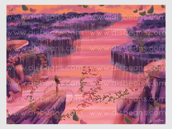 Colors of the Wind Print - POSTER 11x14 - Magic Princess Landscape