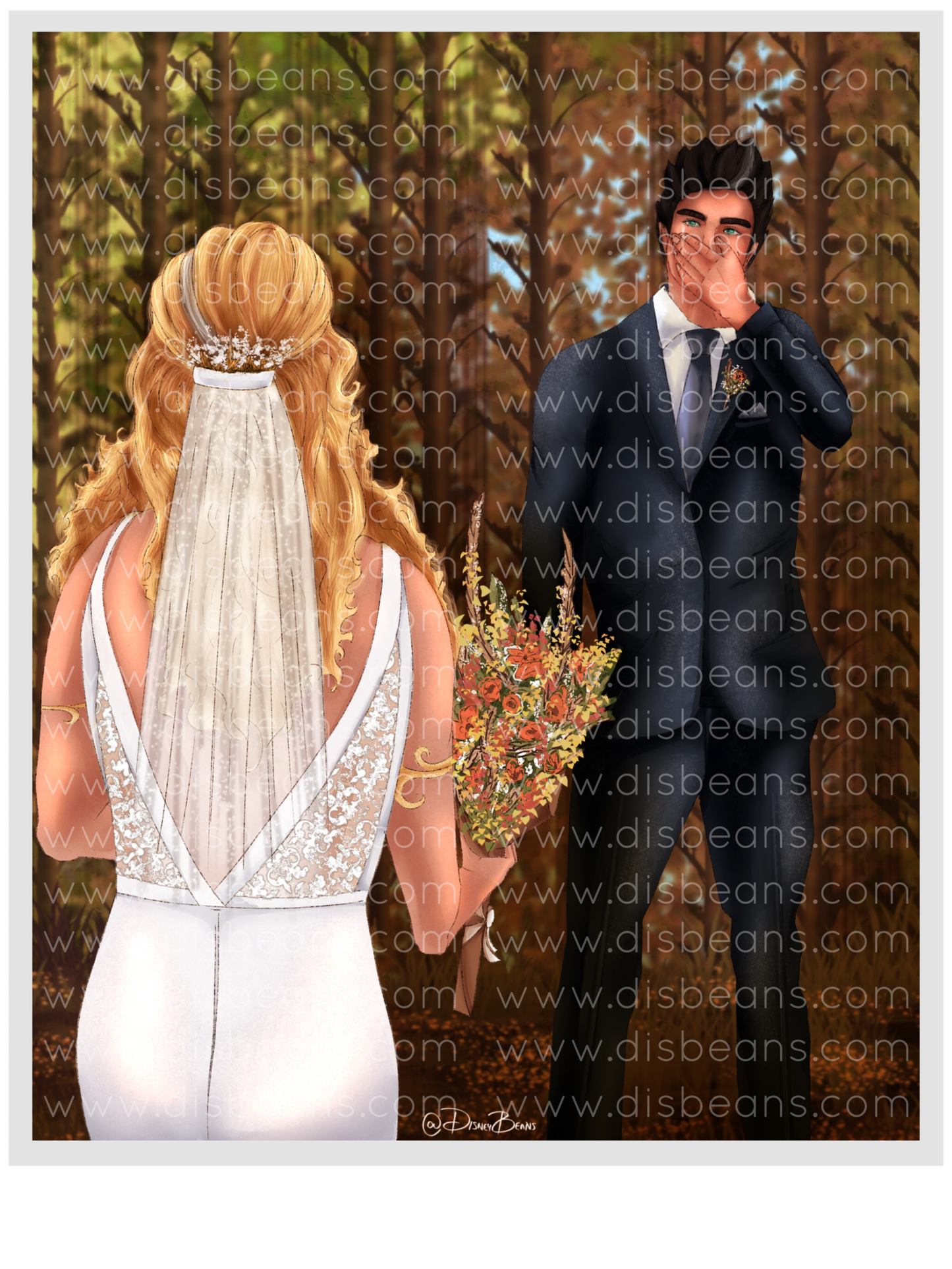 Primer vistazo a la boda de Percabeth Elija una impresión de tamaño tarjeta o una pegatina brillante pequeña Retrato de Percy Jackson PJO y los atletas olímpicos